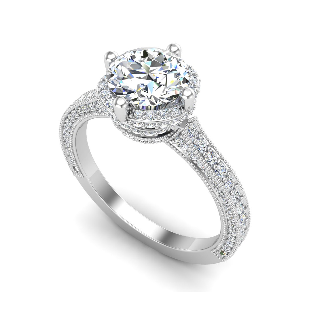 Tessa Halo Engagement Ring